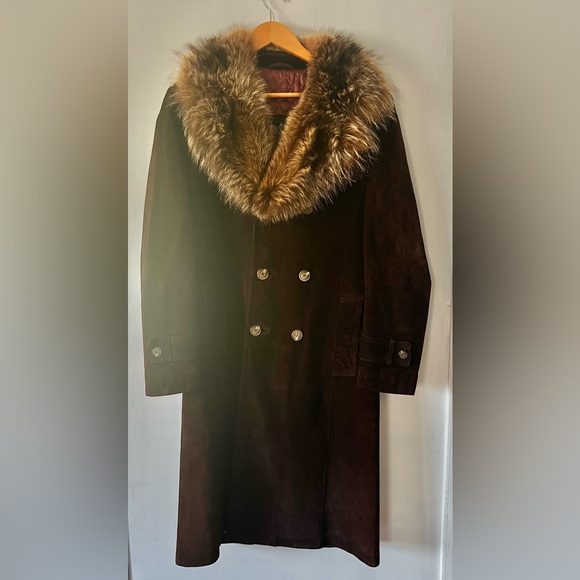 Jackets & Blazers - Vintage Penny Lane Suede and Fur Jacket